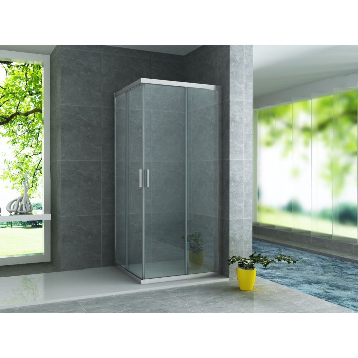Eco Elegance Douchecabine (90x90x195cm) - Chroom