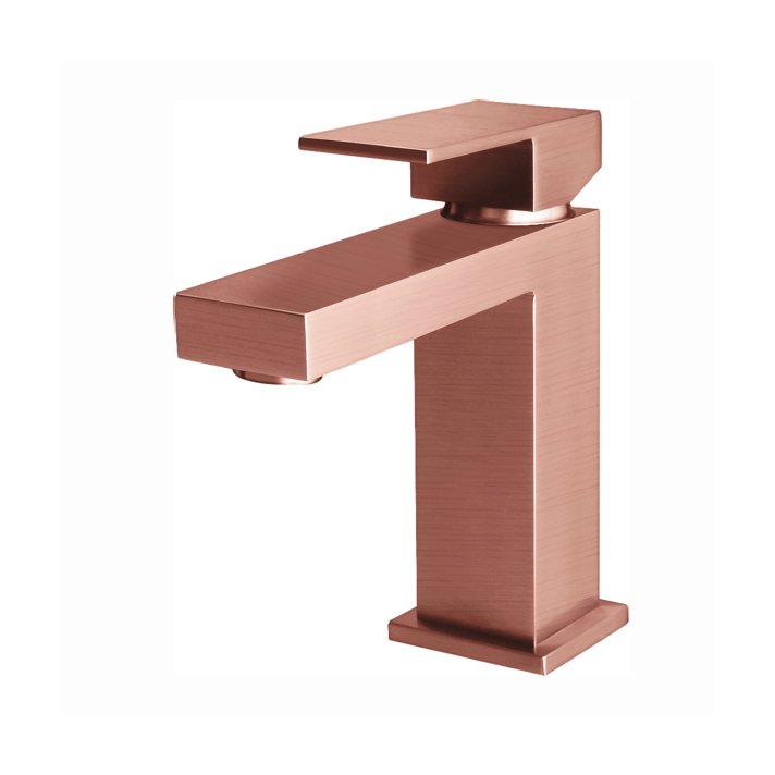 Eco Elegance Chan Wastafelmengkraan Square - Geborsteld Koper