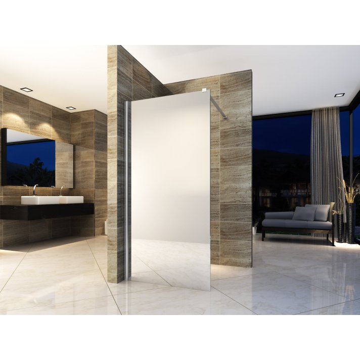 Eco Elegance Inloopdouchewand Spiegelglas 8mm (140x200cm)