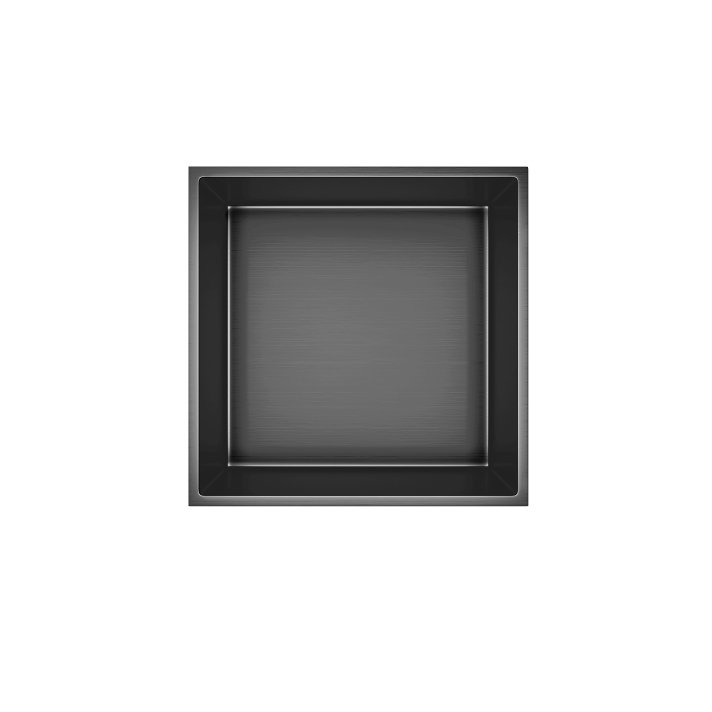 Eco Elegance Inbouwnis (305x305x100mm) - Gunmetal Grijs