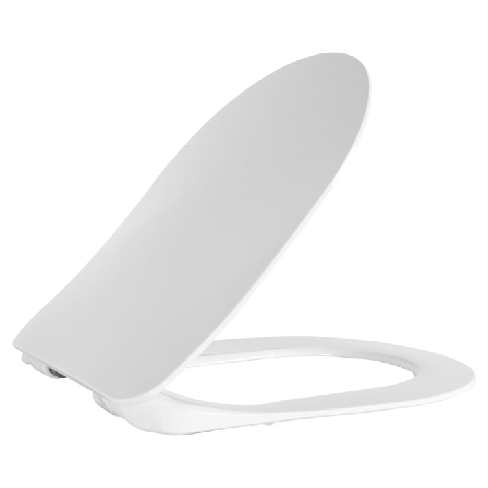Hunk & Müeller Wc-Zitting Duroplast (Soft-Close & Quick Release) Met Inox Scharnieren - Mat Wit