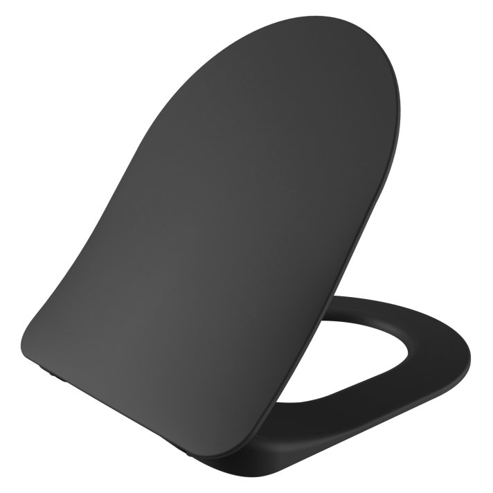 Hunk & Müeller Wc-Zitting Duroplast (Soft-Close & Quick Release) Met Inox Scharnieren - Mat Antraciet