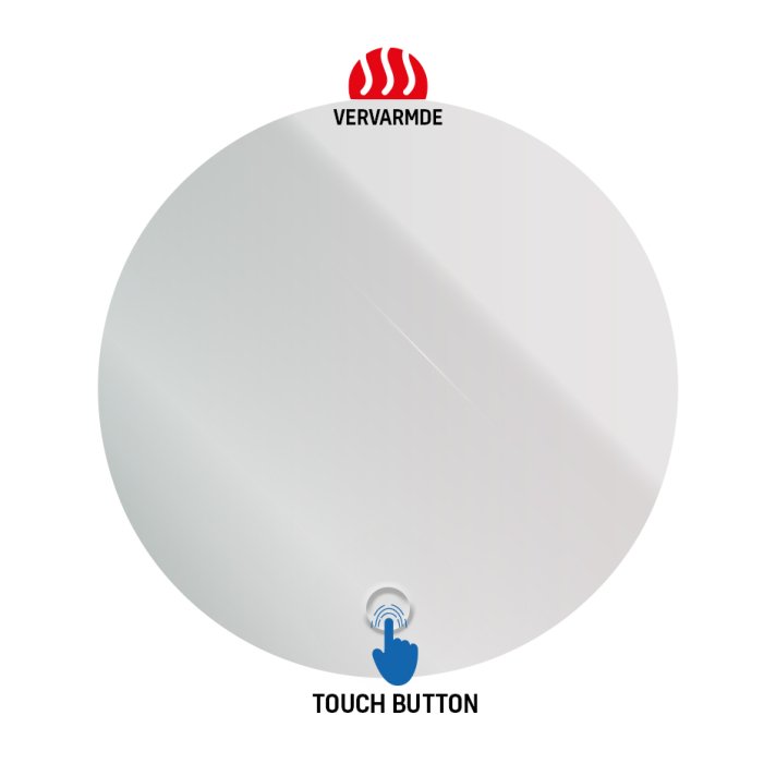 Eco Elegance Ledspiegel Rond Omega Ø60cm Heating