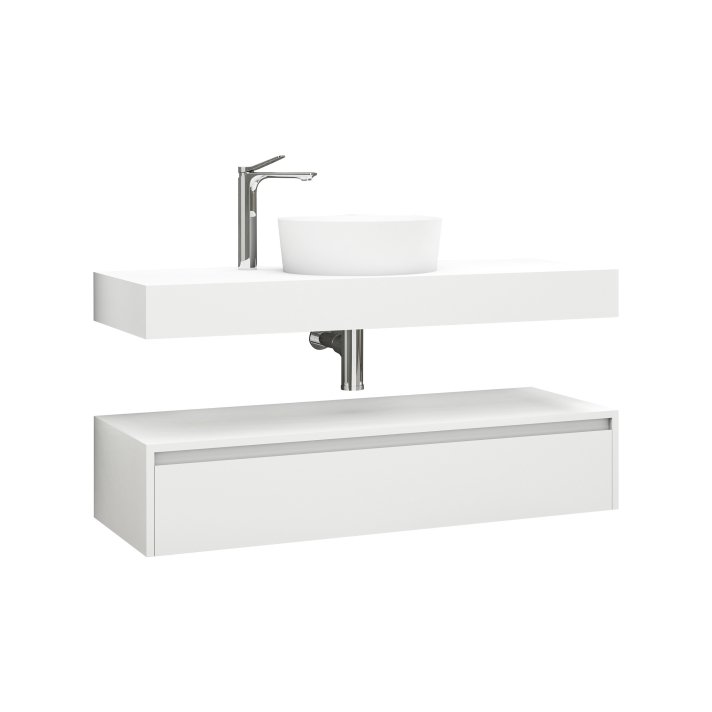 Eco Elegance Lina Onderkast (120cm) - Mat Wit