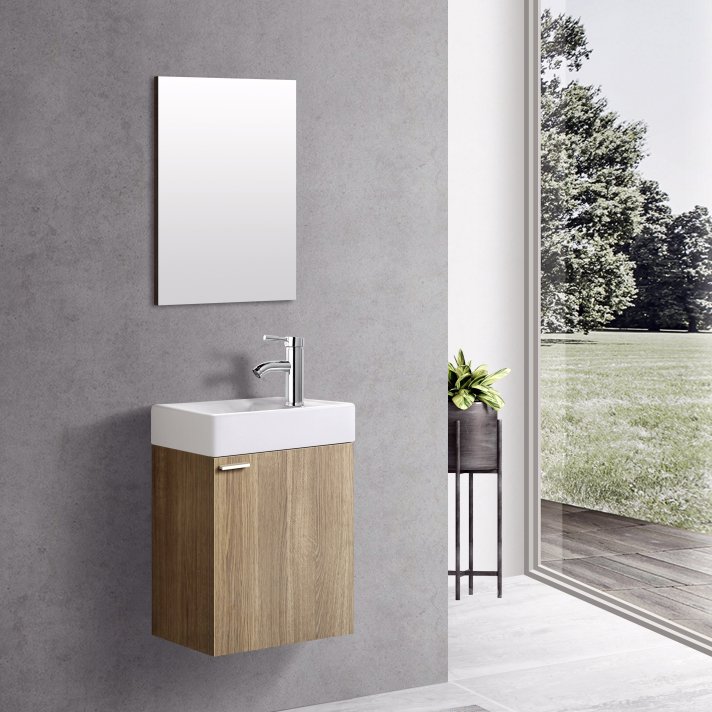 Eco Elegance Toiletmeubel Complete Set - Bruin