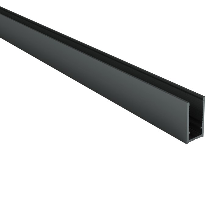 Eco Elegance Muurprofiel Voor Douchewand - Gunmetal Grijs