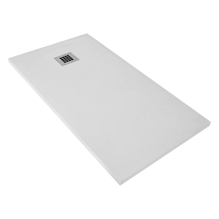 Eco Elegance Madison Composietsteen Douchebak (90x90x3cm) - Wit