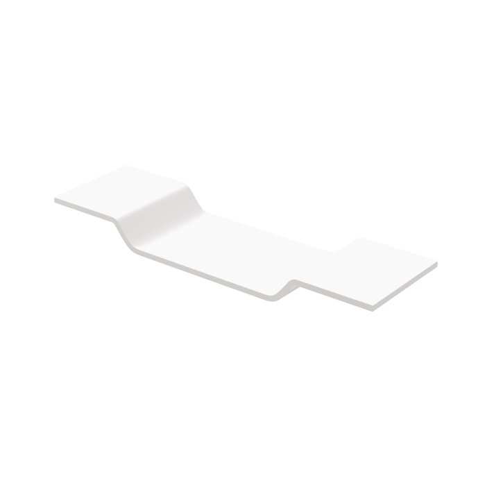 Eco Elegance Solid Badplank (70x20x70cm) - Wit