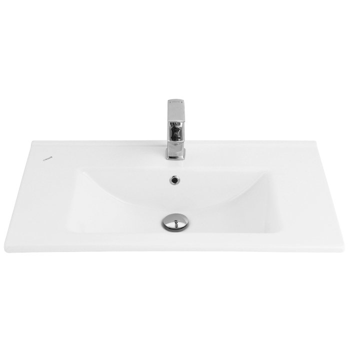 Eco Elegance Keramische Wastafel (45x80cm) - Wit