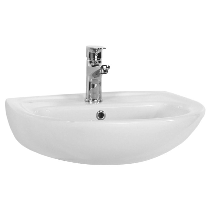 Eco Elegance Keramische Fontein Wit Met Kraangat 50x40cm