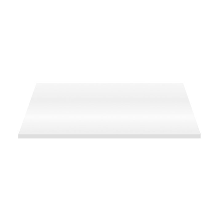 Eco Elegance Wastafeltablet Mdf (96.4x45.5x2.6 Cm) - Glanzend Wit