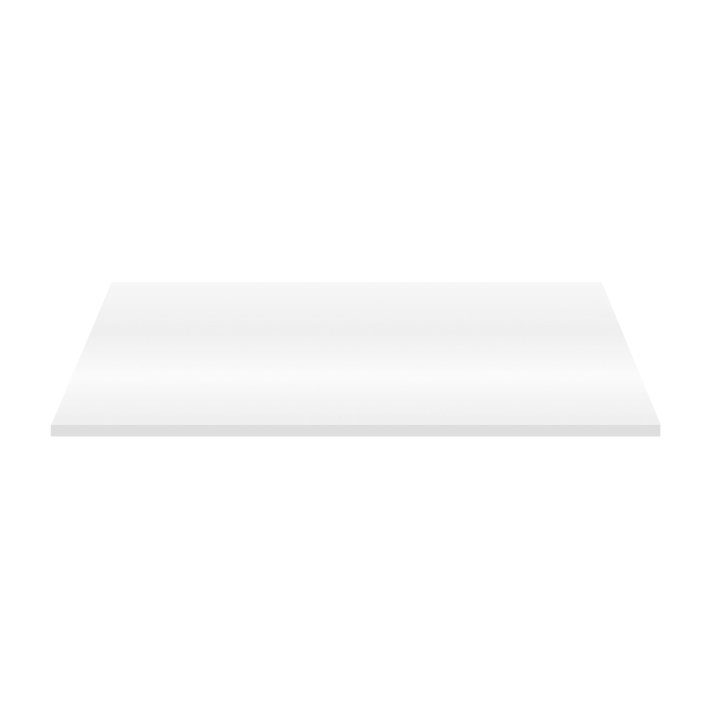 Eco Elegance Wastafeltablet Mdf (152.4x45.5x2.6 Cm) - Glanzend Wit