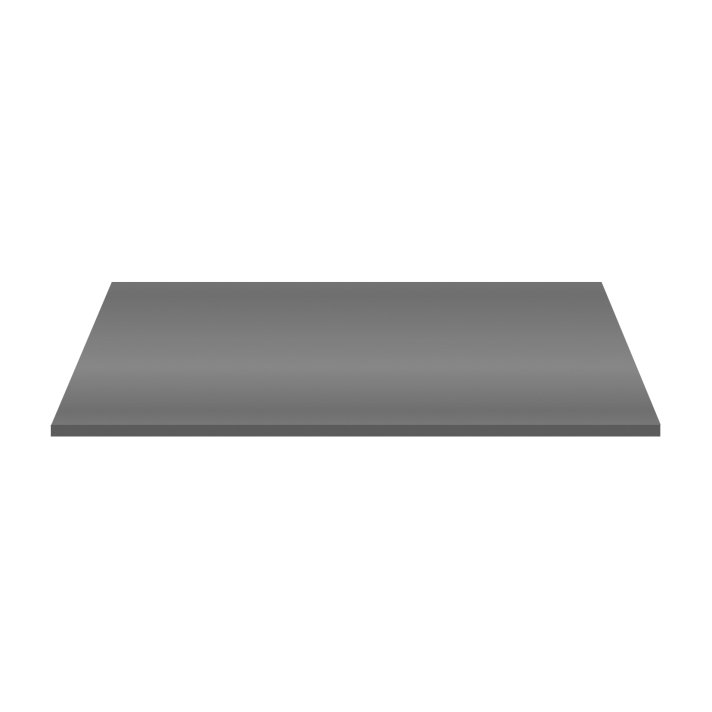 Eco Elegance Wastafeltablet Mdf (152.4x45.5x2.6 Cm) - Glanzend Grijs