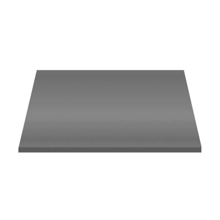 Eco Elegance Wastafeltablet Mdf (56.4x45.5x2.6 Cm) - Glanzend Grijs