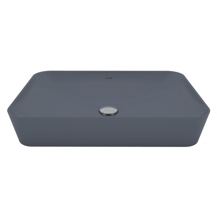 Hunk & Müeller Ultra Keramische Opbouw Wastafel (60x40cm) - Mat Basalt