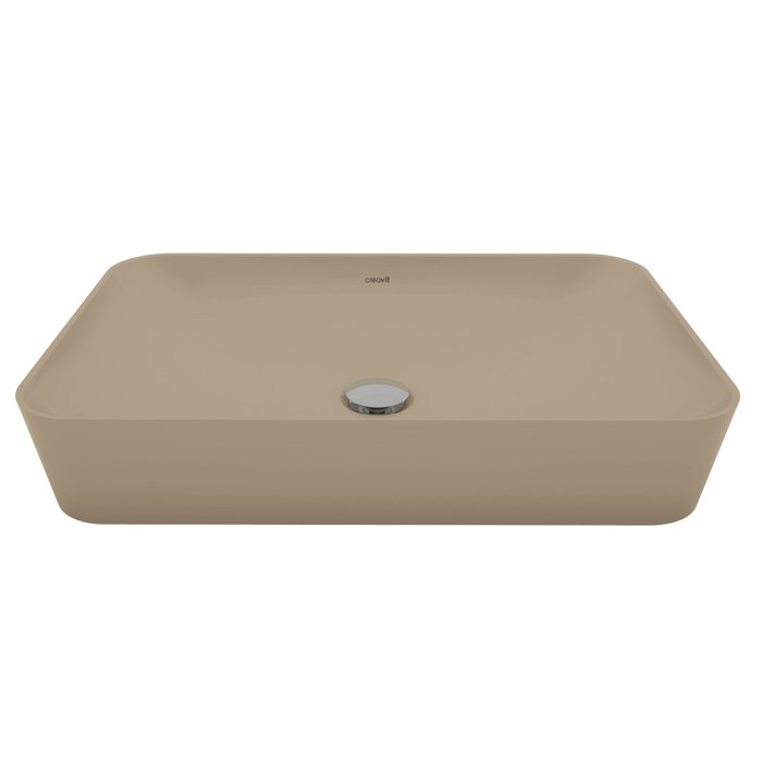 Hunk & Müeller Ultra Keramische Opbouw Wastafel (60x40cm) - Mat Cappuccino