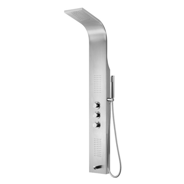 Eco Elegance Thermostatische Douchepaneel Mat Chroom