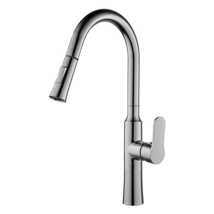 Eco Elegance Keukenmengkraan Met Uittrekbare Uitloop- Chroom