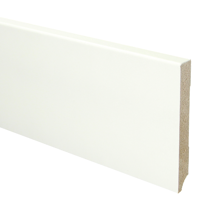 MDF plint 120x15 V313 wit gegrond recht | 2.4 meter