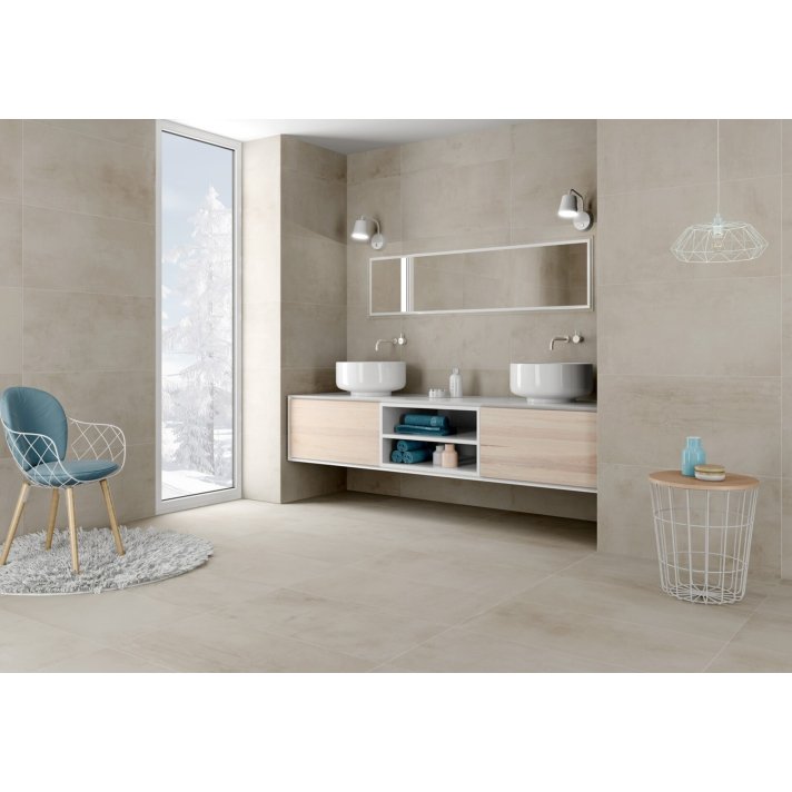 B1.2 Navarti Elder hoogglans vloertegel 60x60 Taupe