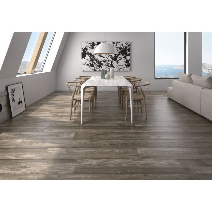 ITT Bosco vloertegel mat 23x120 ebony