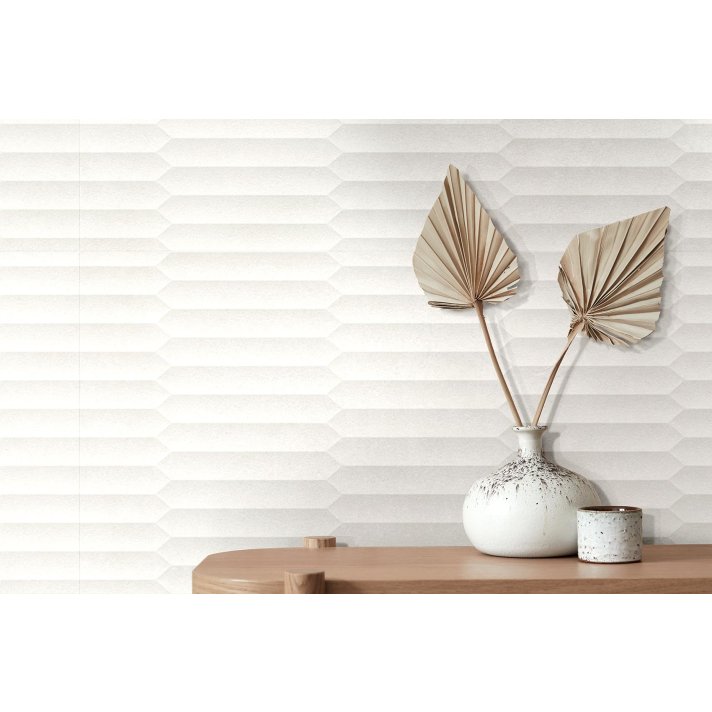 ITT Essence wandtegel mat decor 30x90 blanco