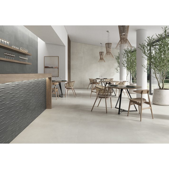 ITT Seven vloertegel mat 120x120 dark grey