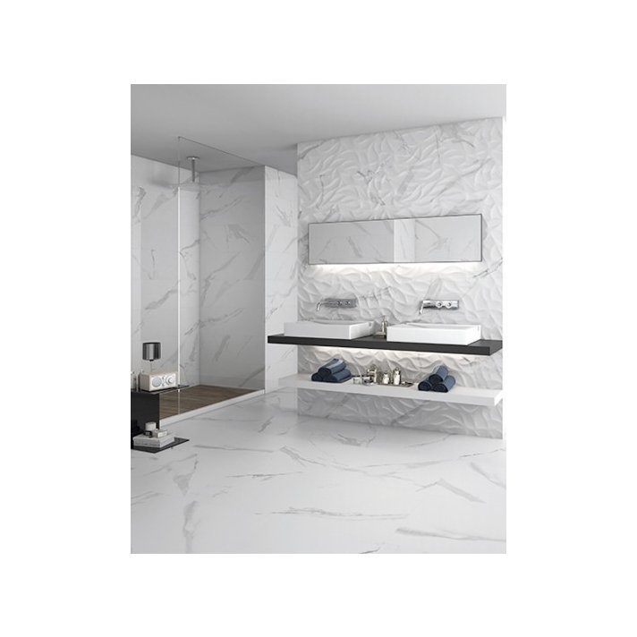 ITT White soul hoogglans wandtegel 30x90 white