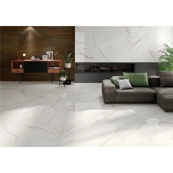 Alaplana Kinsale hoogglans vloertegel 120x120 White