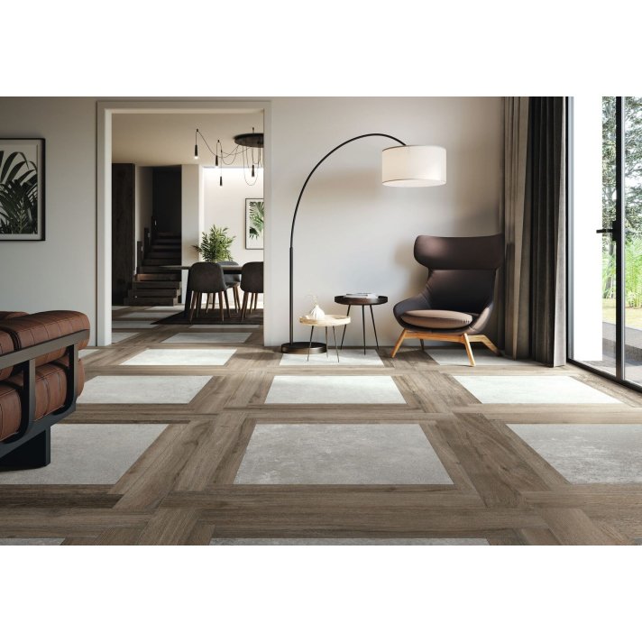 Baldocer Liverpool vloertegel mat 120x120 Duetto Walnut