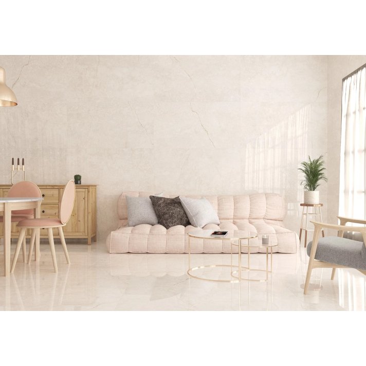 B2.6 Navarti Pulsar hoogglans vloertegel 75x150 Marfil