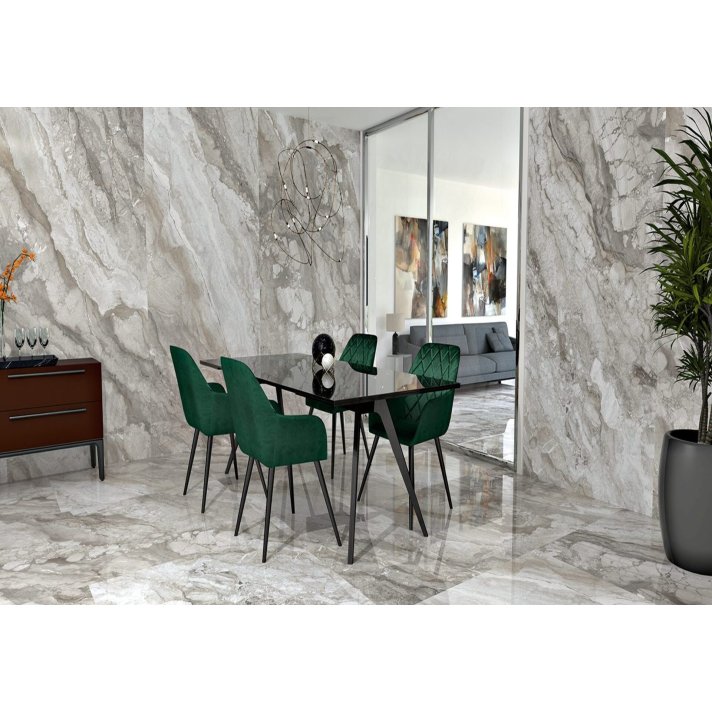 E-Tile Rialto hoogglans vloertegel 120x120 Cenere