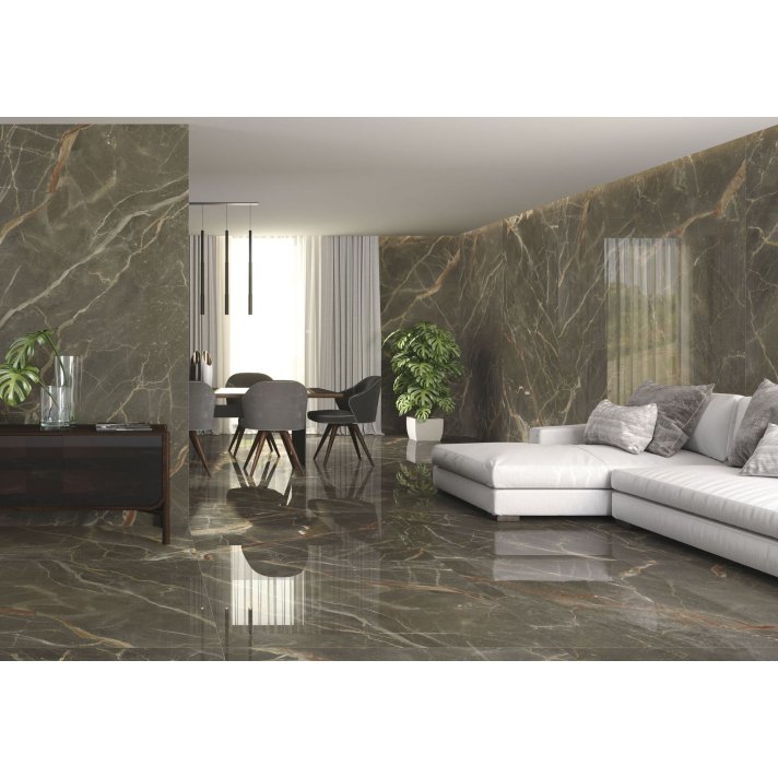 Baldocer Riscal hoogglans vloertegel 120x120 Brown