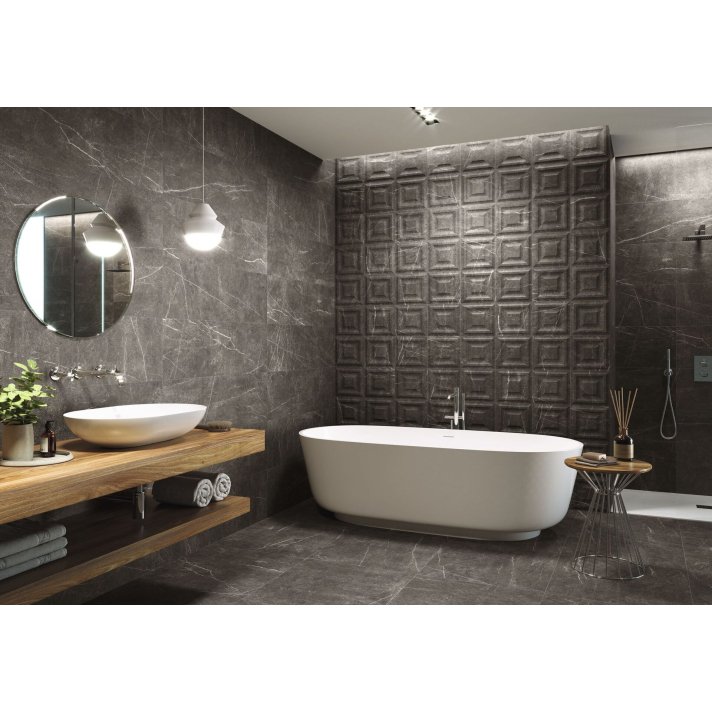 Baldocer Rockland vloertegel mat 60x60 Dark