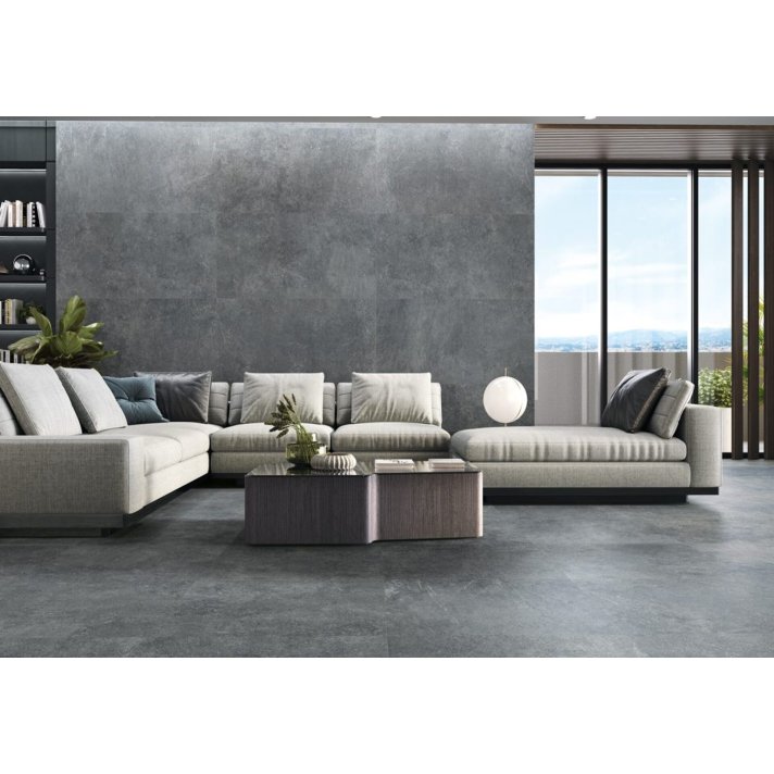 E-Tile Stonhenge vloertegel mat 80x160 Antracita
