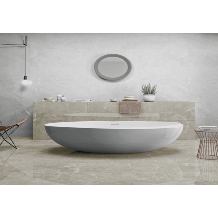 B2.3 Navarti Tekali hoogglans vloertegel 60x60 Crema