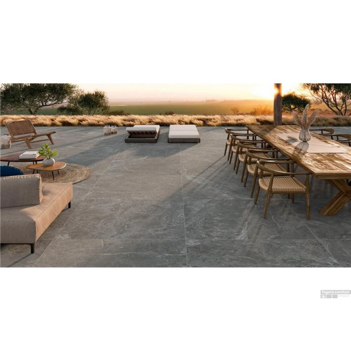 Alaplana Tenby vloertegel mat 60x60 Anthracite