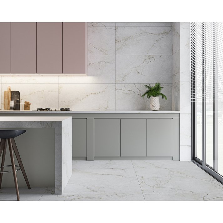 Ecoceramic Precious hoogglans vloertegel 60x120 gold