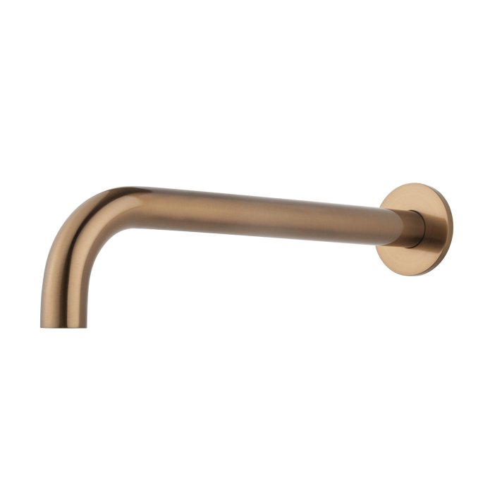 Caral baduitloop rond 30 cm 1/2'' geborsteld brons koper
