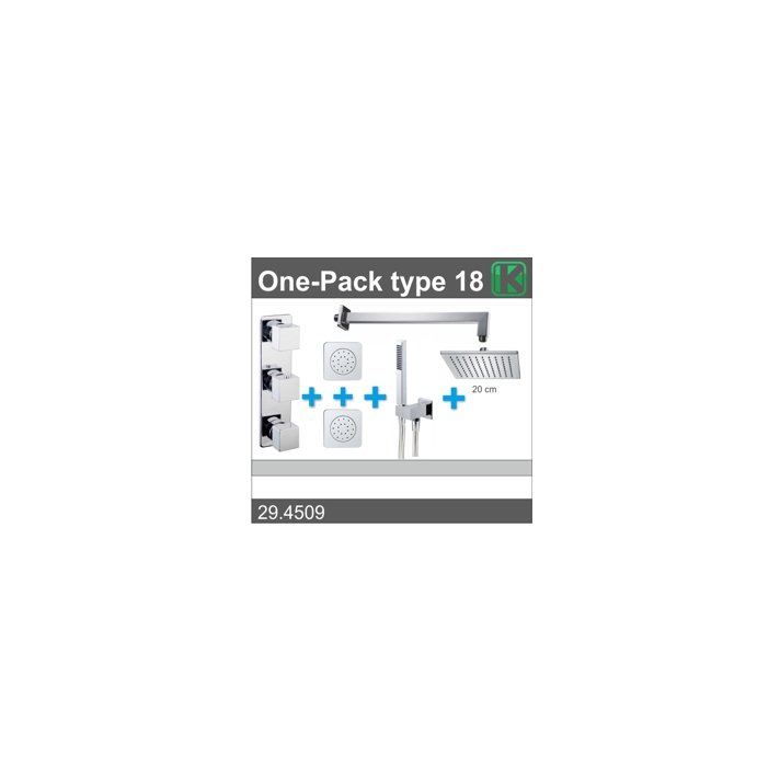one-pack inbouwthermostaatset type 18 (20cm)
