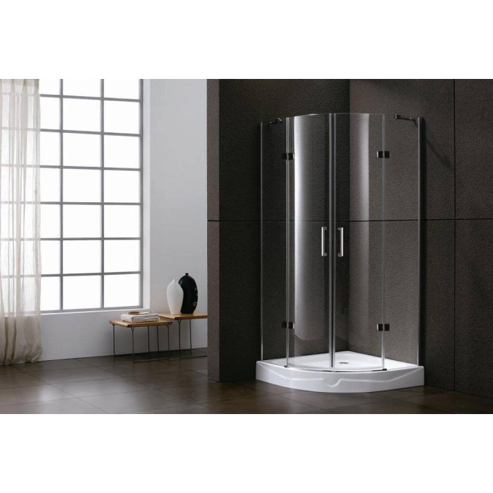 Sani DeLuxe Douchecabine kwartrond 2 deuren 100