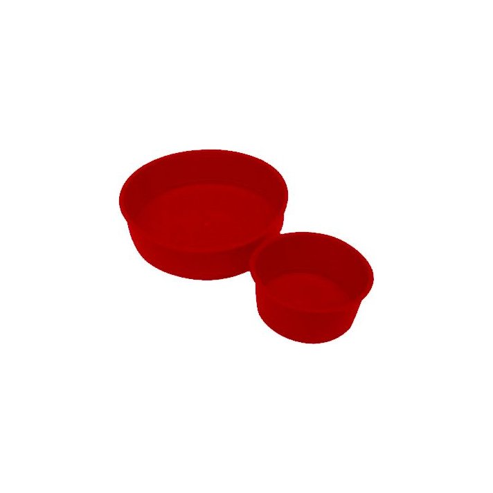 Speciedeksels kunststof 50 mm rood
