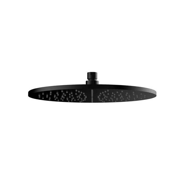Caral hoofddouche rond 30 x 0,8 cm mat zwart