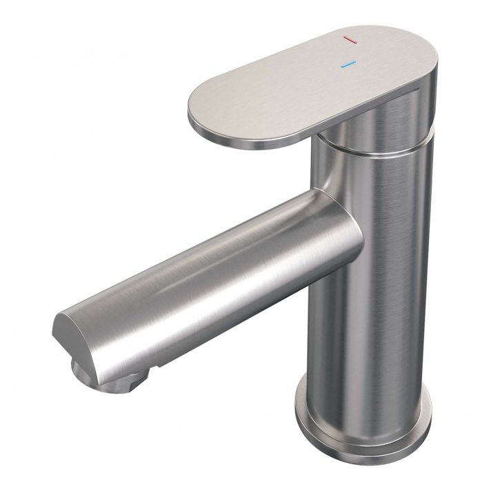 BRAUER Brushed Edition lage opbouw wastafelmengkraan model C RVS geborsteld PVD