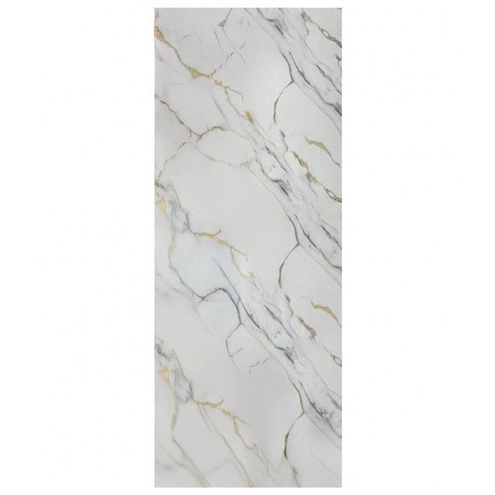 PVC Marmerlook Wandpaneel Carrara Gold 280x122x0,3cm - Hoogglans PVC Wandpaneel