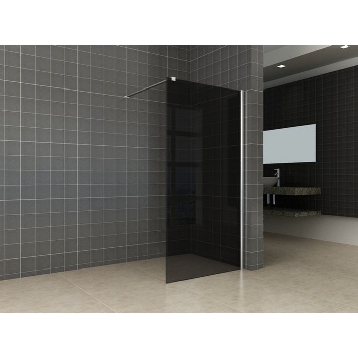 Comfort inloopdouche 900 x 2000 x 10 mm nano rookglas/chroom