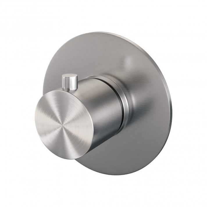 BRAUER Brushed Edition losse inbouwthermostaat met in- en afbouwdelen RVS geborsteld PVD
