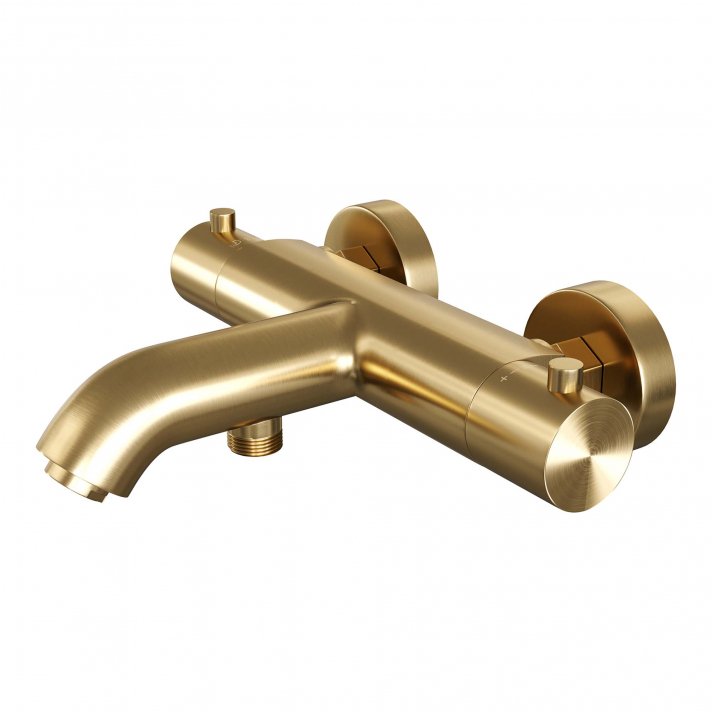 BRAUER Gold Edition opbouw baddouche thermostaatkraan goud geborsteld PVD