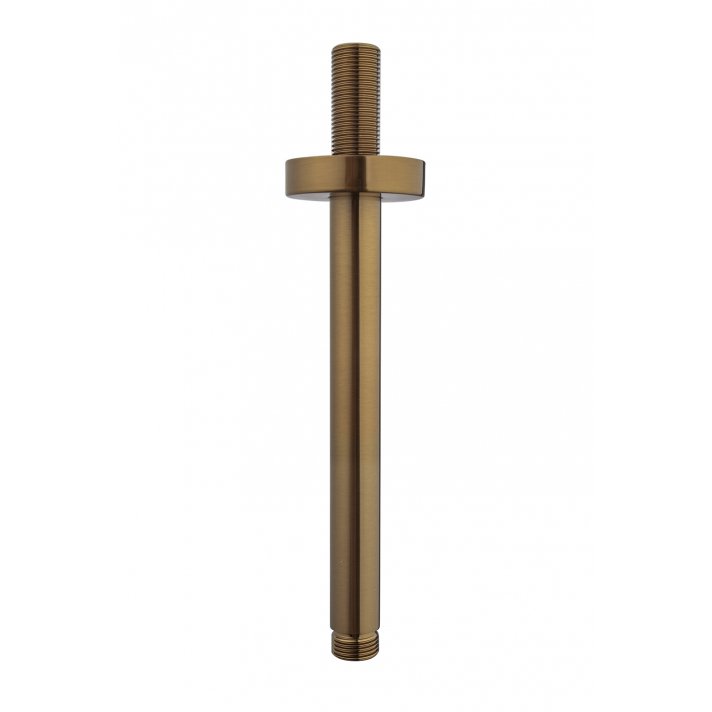 Caral douchearm met plafondbevestiging 20 cm geborsteld brons koper