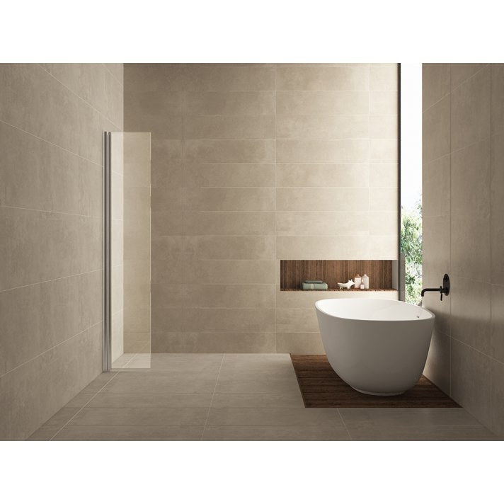 Comfort zijwand draaibaar met muurprofiel 400 x 2000 x 10 mm nano helder glas/chroom